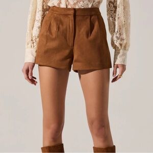 Astr The Label Jude Faux Suede Shorts